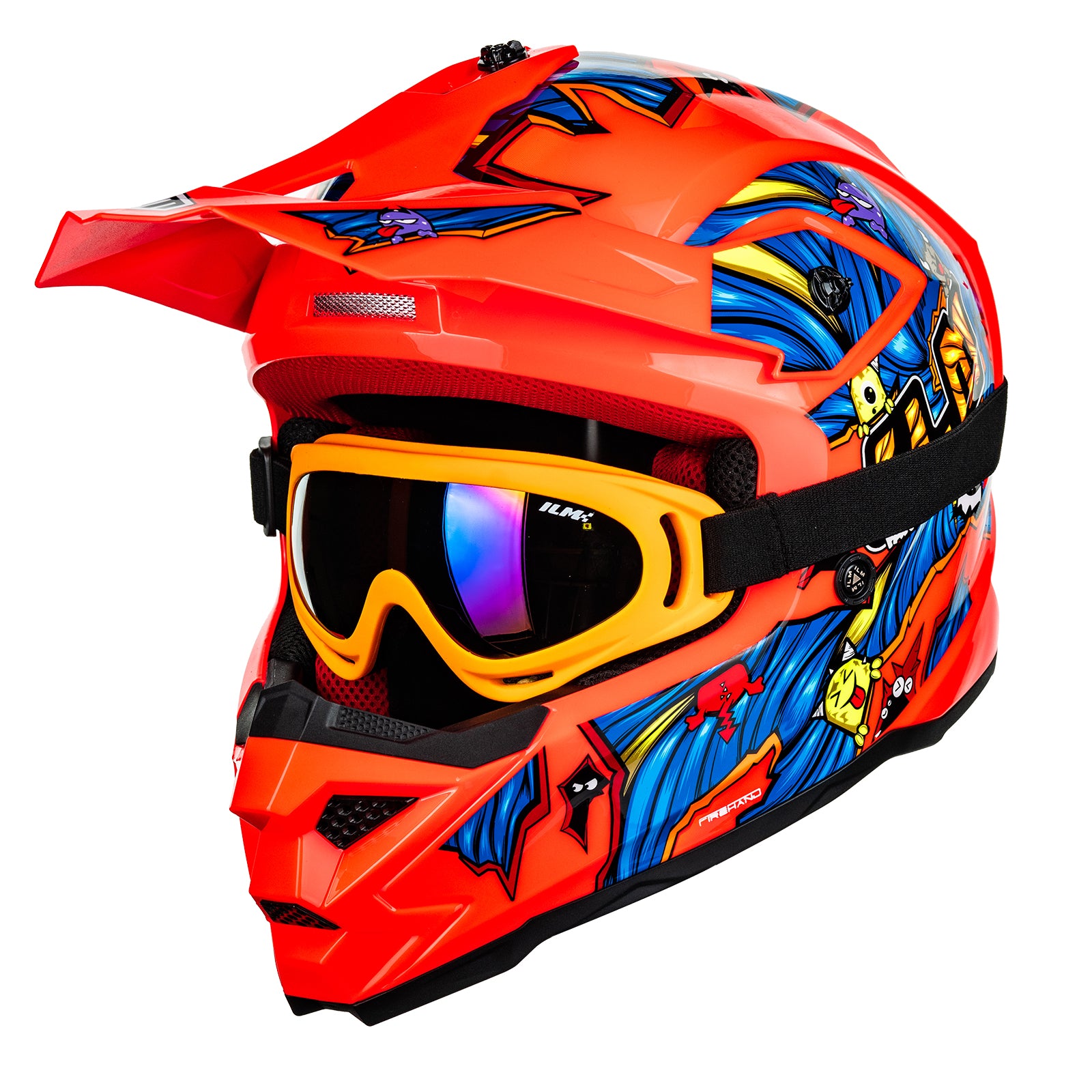 ILM - Z705 - Fantasy Orange (barnahjálmur)