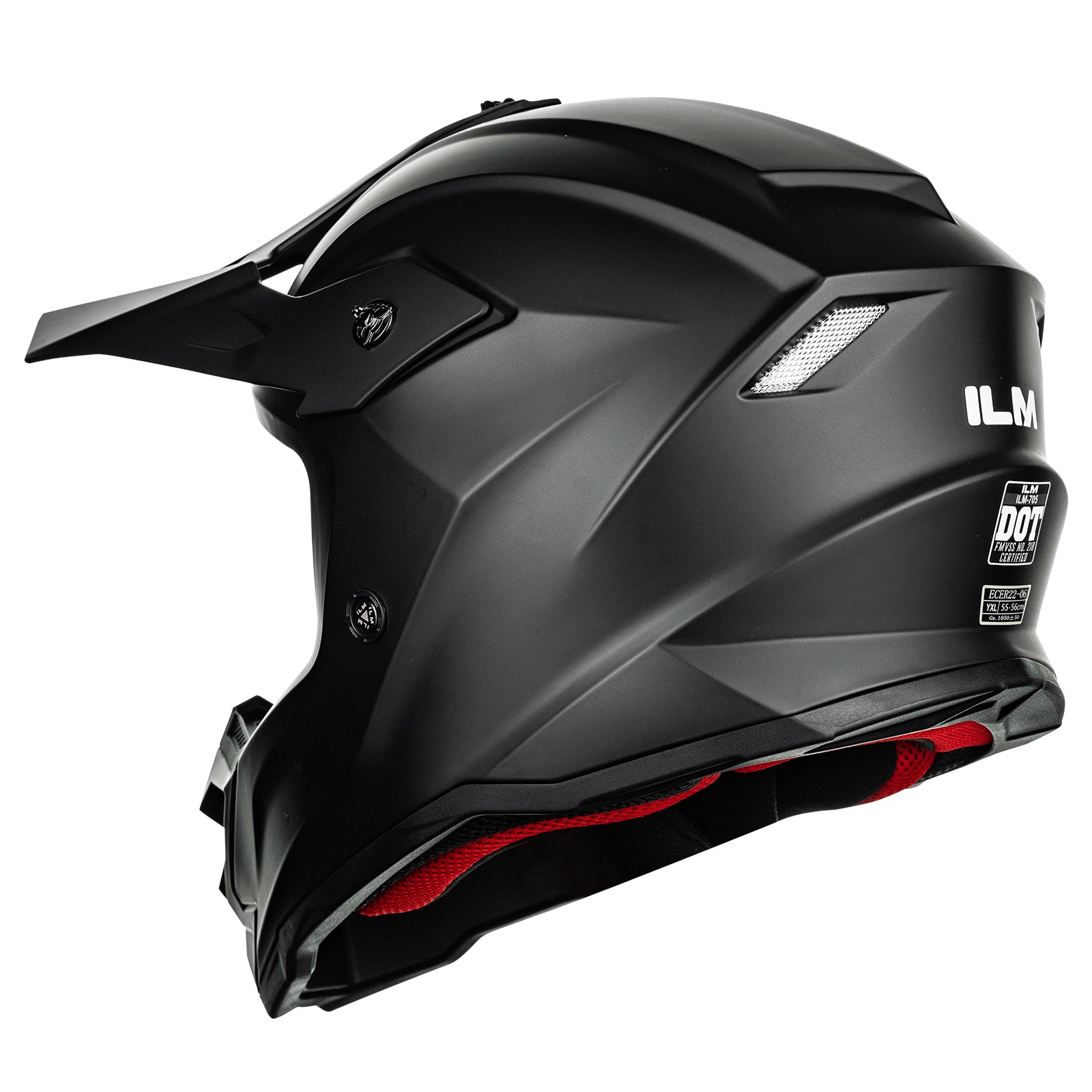 ILM - Z705 - Matte Black (barnahjálmur)